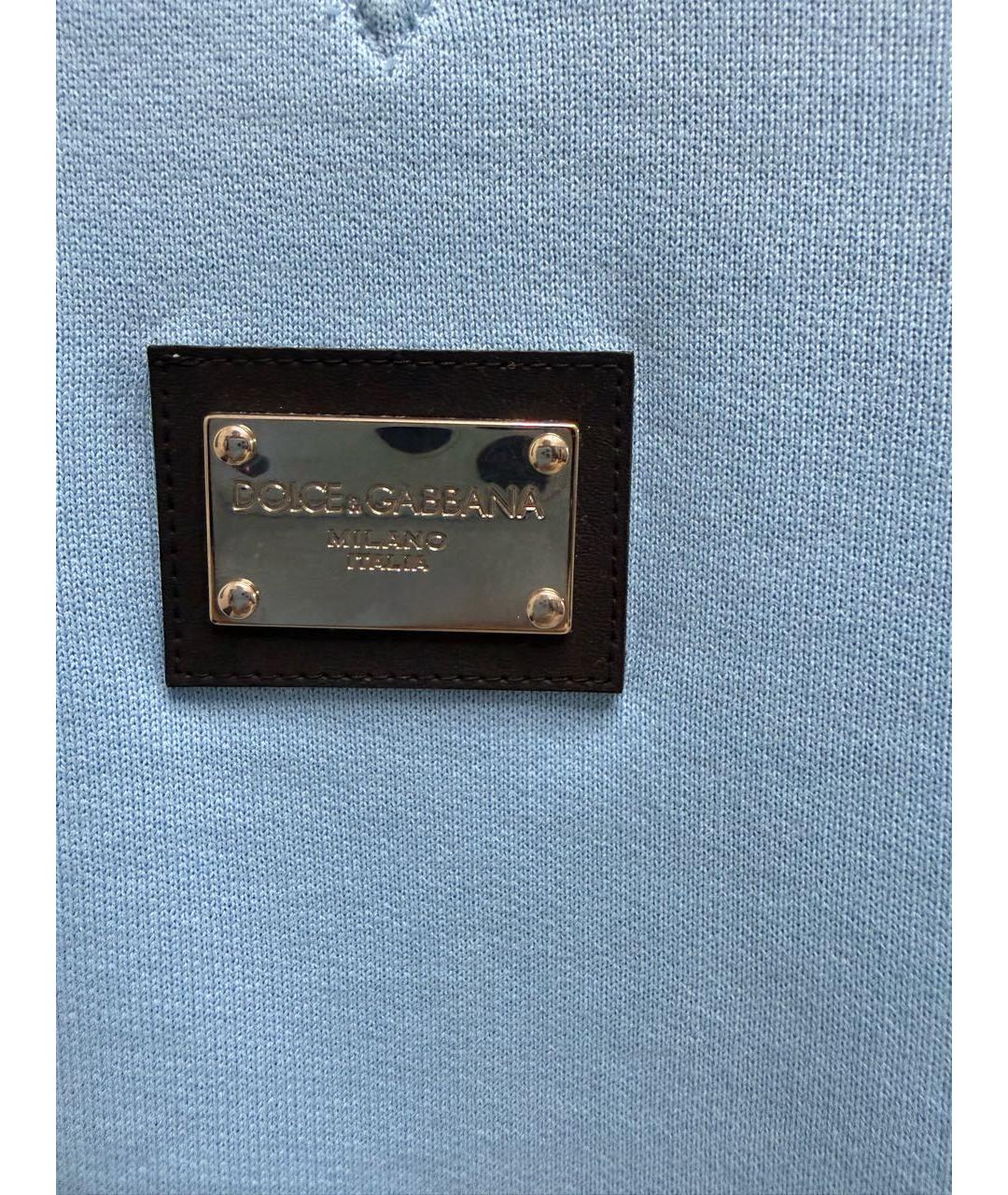 DOLCE&GABBANA Голубой хлопковый спортивные костюмы, фото 5