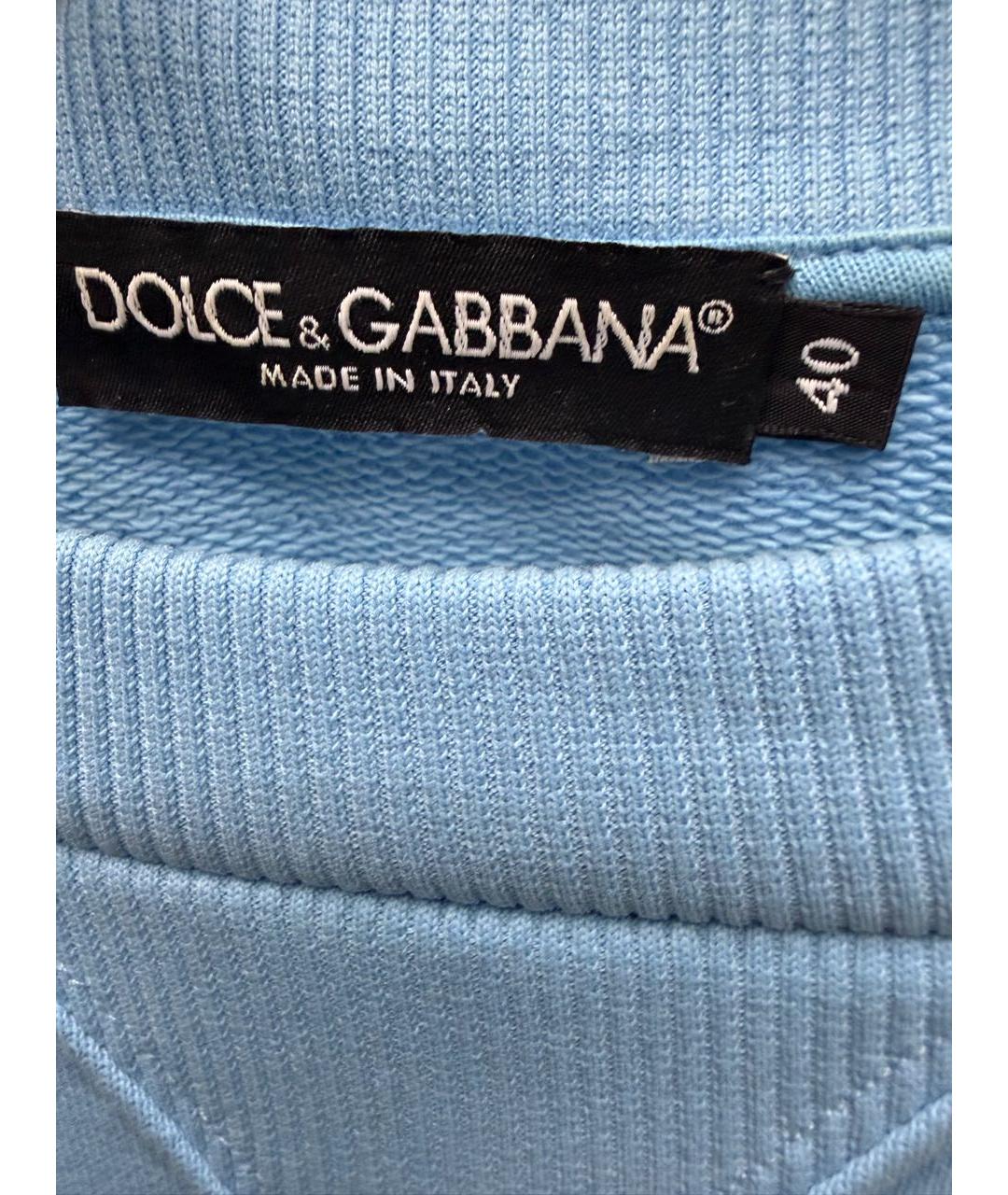 DOLCE&GABBANA Голубой хлопковый спортивные костюмы, фото 6