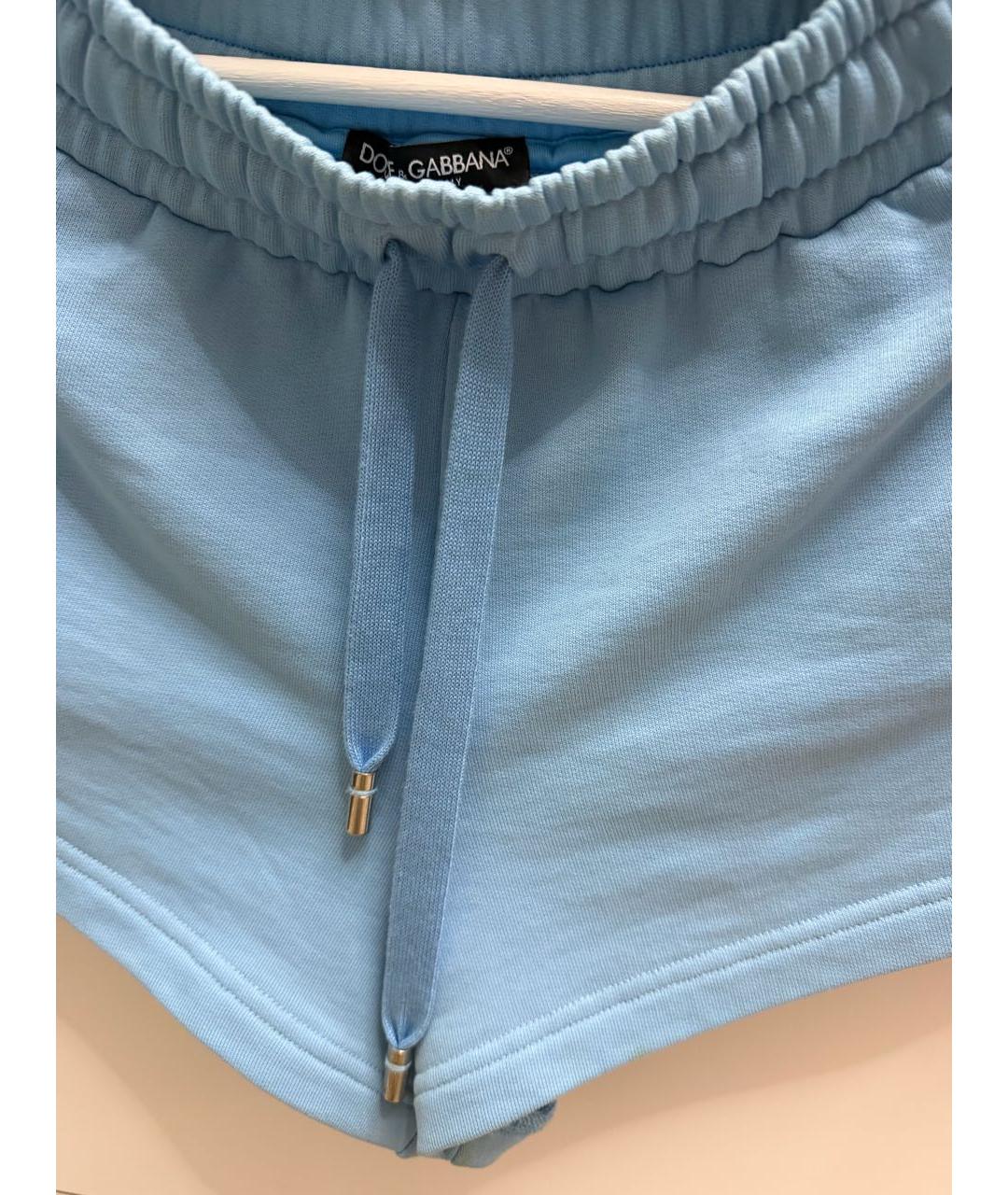 DOLCE&GABBANA Голубой хлопковый спортивные костюмы, фото 3