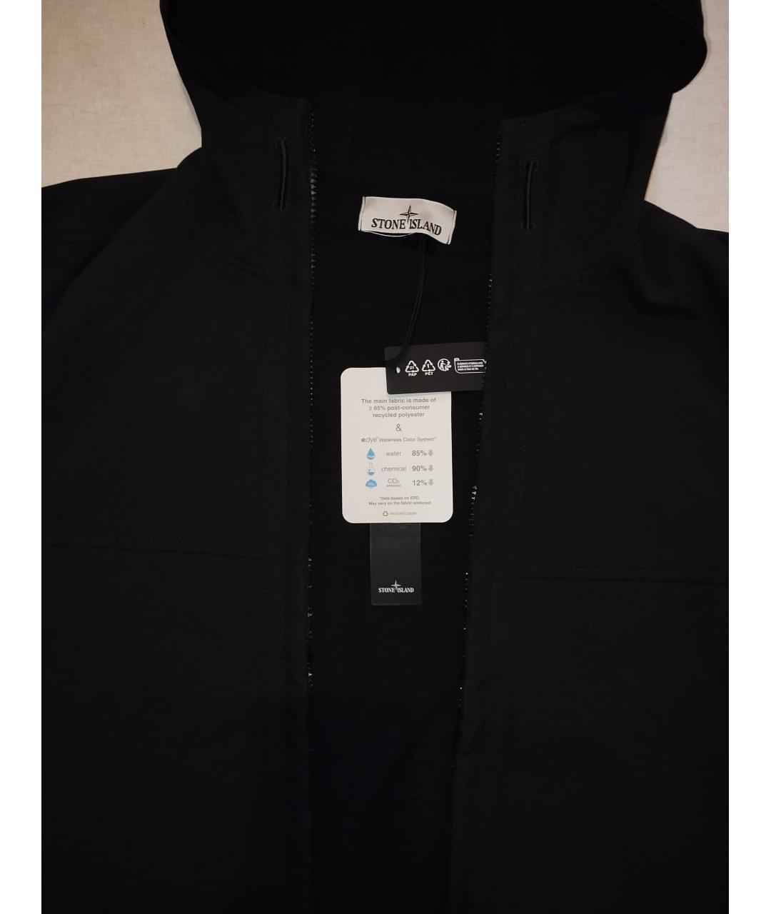 STONE ISLAND Черная куртка, фото 3