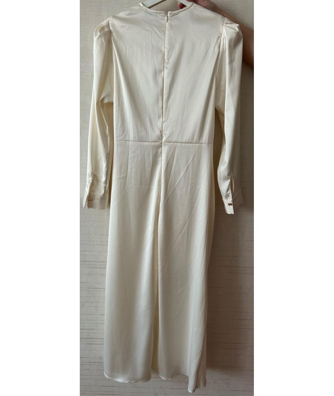 SANDRO Белое полиэстеровое вечернее платье, фото 2