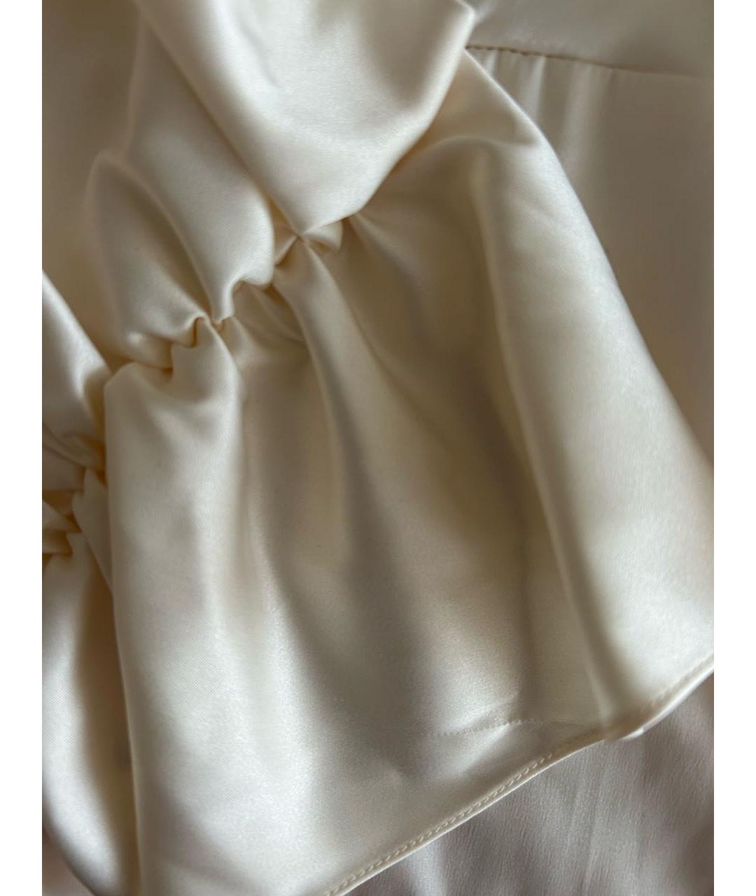 SANDRO Белое полиэстеровое вечернее платье, фото 4