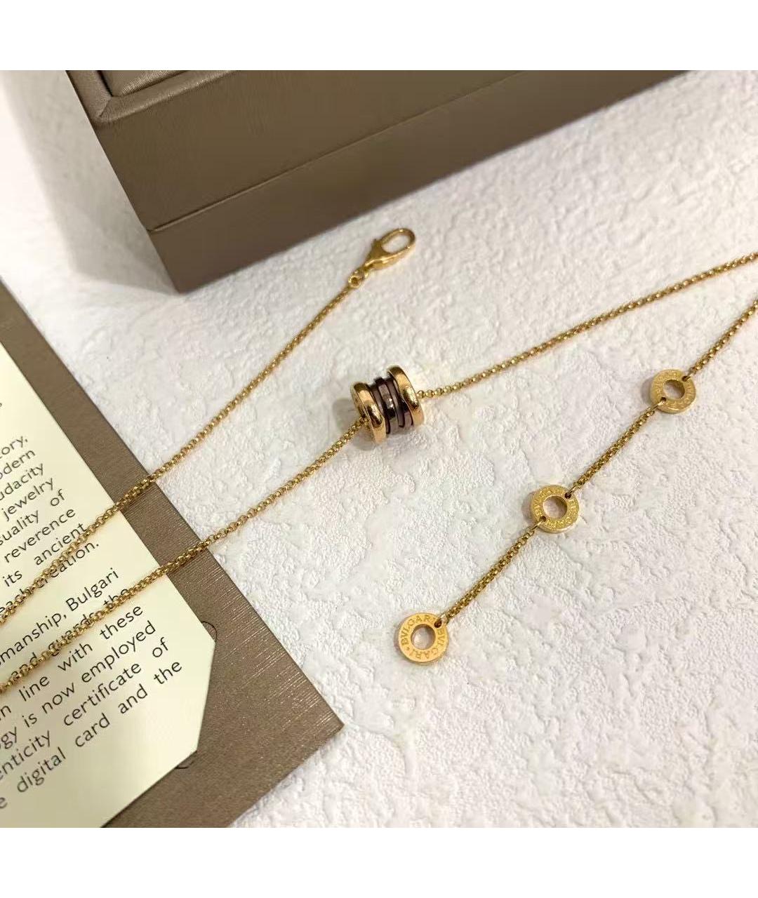 BVLGARI Золотая подвеска из розового золота, фото 5