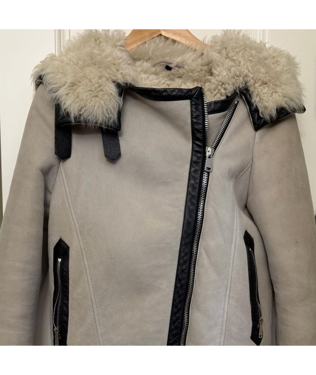 BELSTAFF Бежевая замшевая дубленка, фото 4