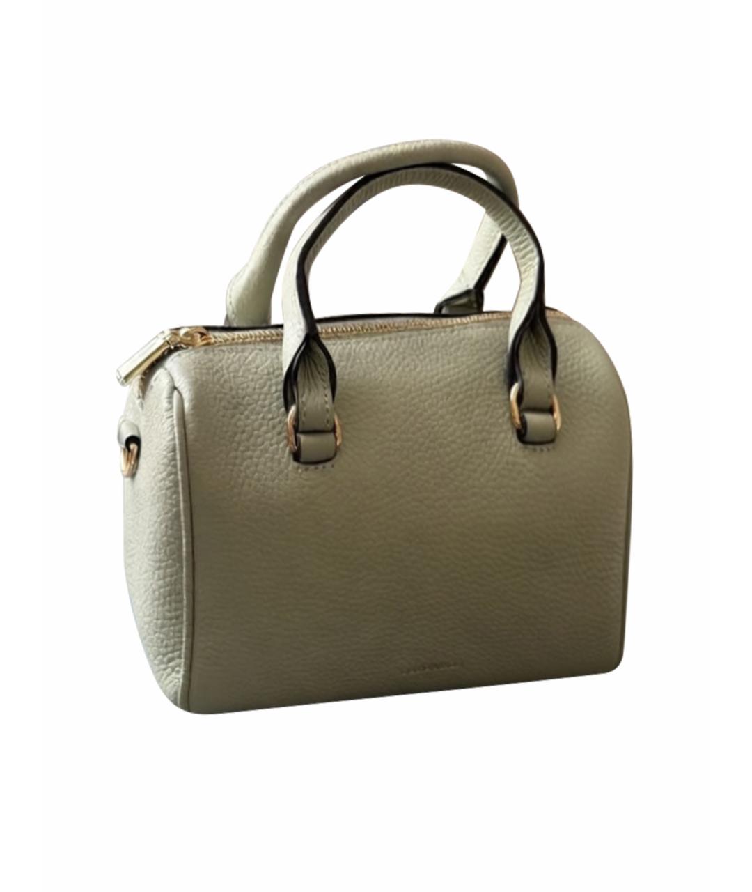 COCCINELLE Салатовая кожаная сумка с короткими ручками, фото 1