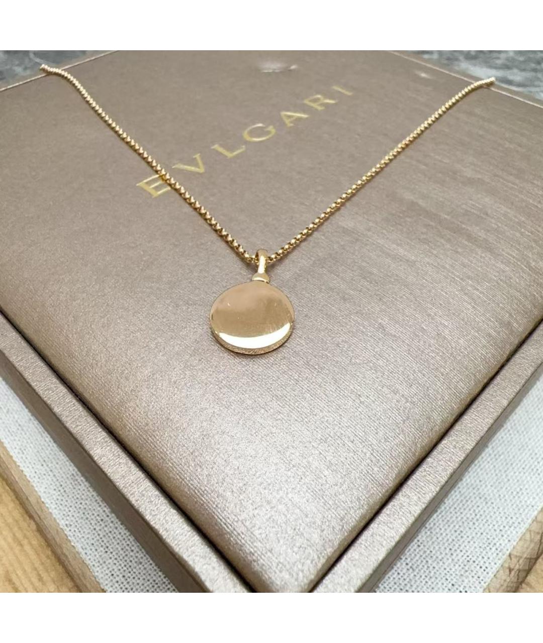 BVLGARI Черная подвеска из розового золота, фото 4