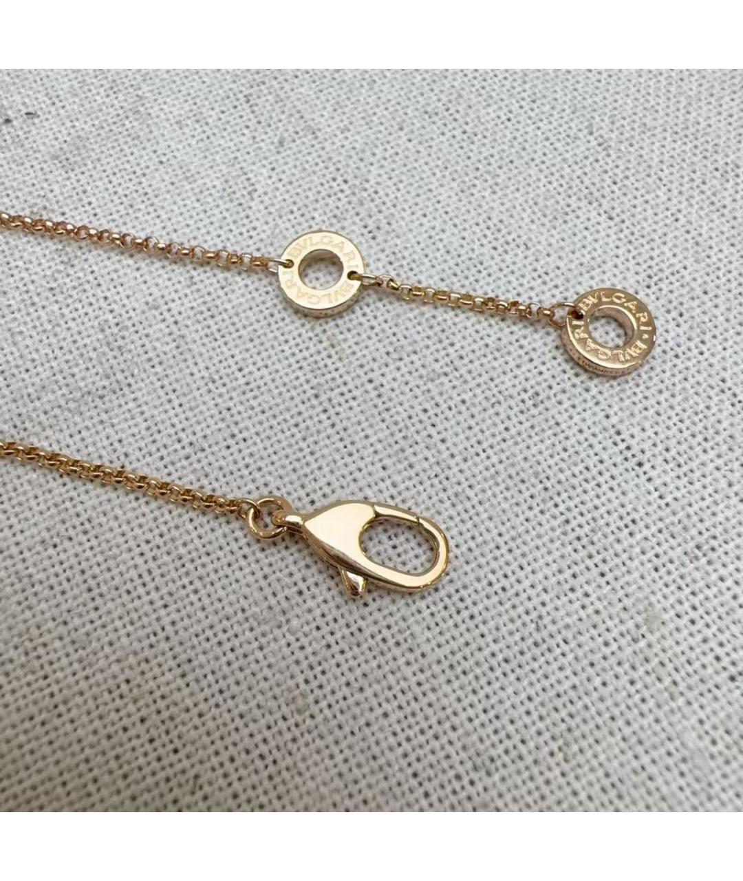 BVLGARI Черная подвеска из розового золота, фото 5