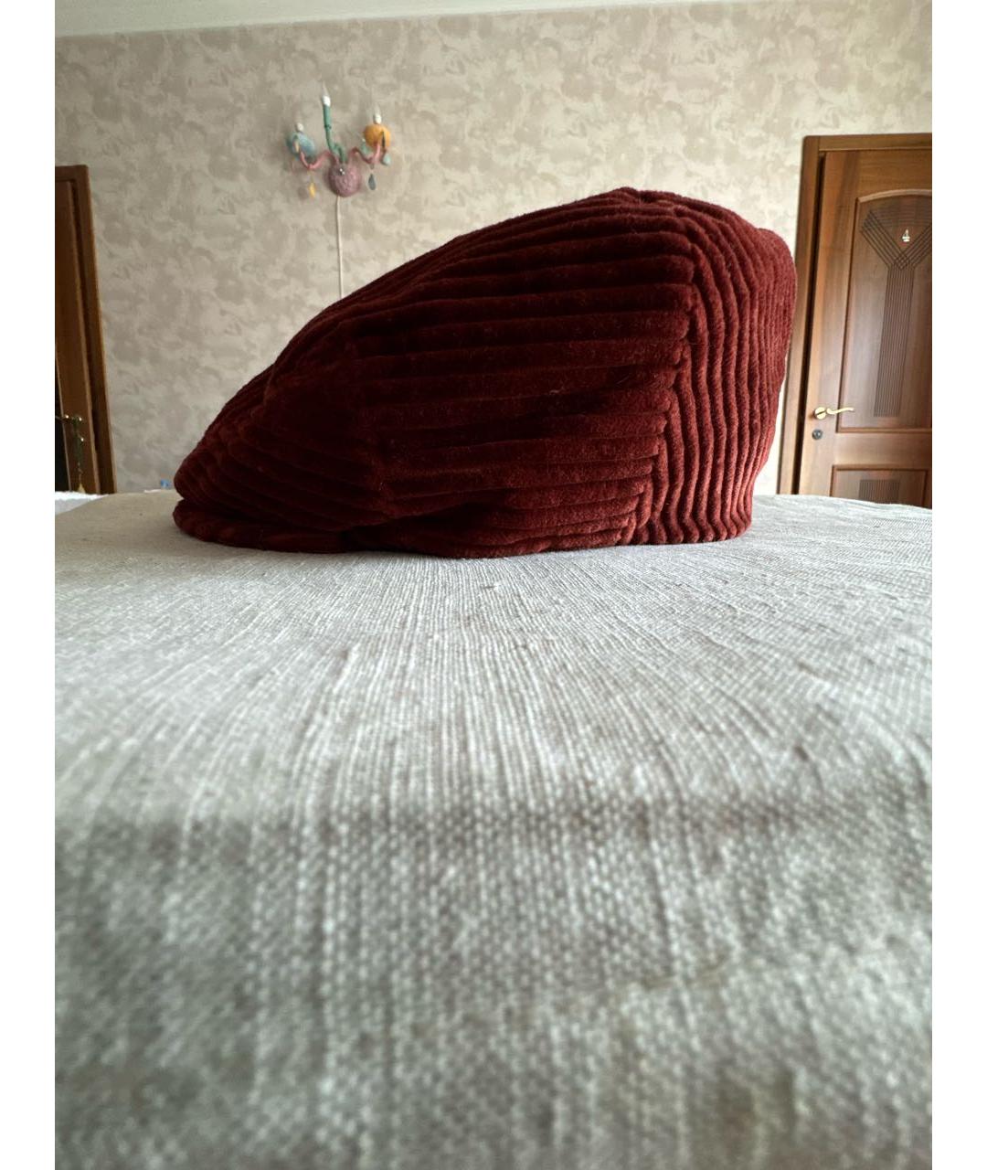 LORO PIANA Коричневая кашемировая кепка, фото 3