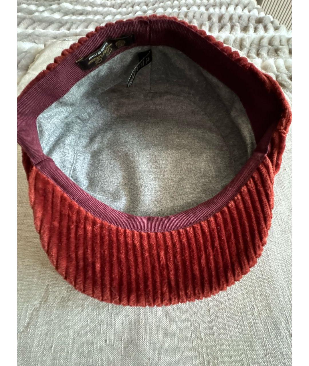 LORO PIANA Коричневая кашемировая кепка, фото 7