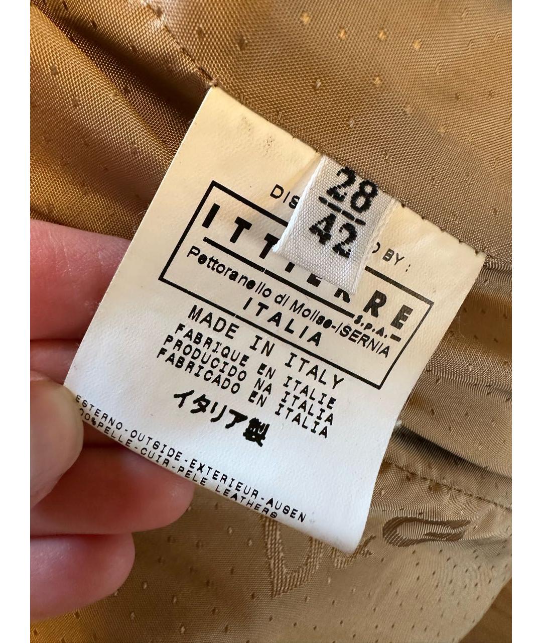 DOLCE&GABBANA Коричневый кожаный тренч/плащ, фото 5