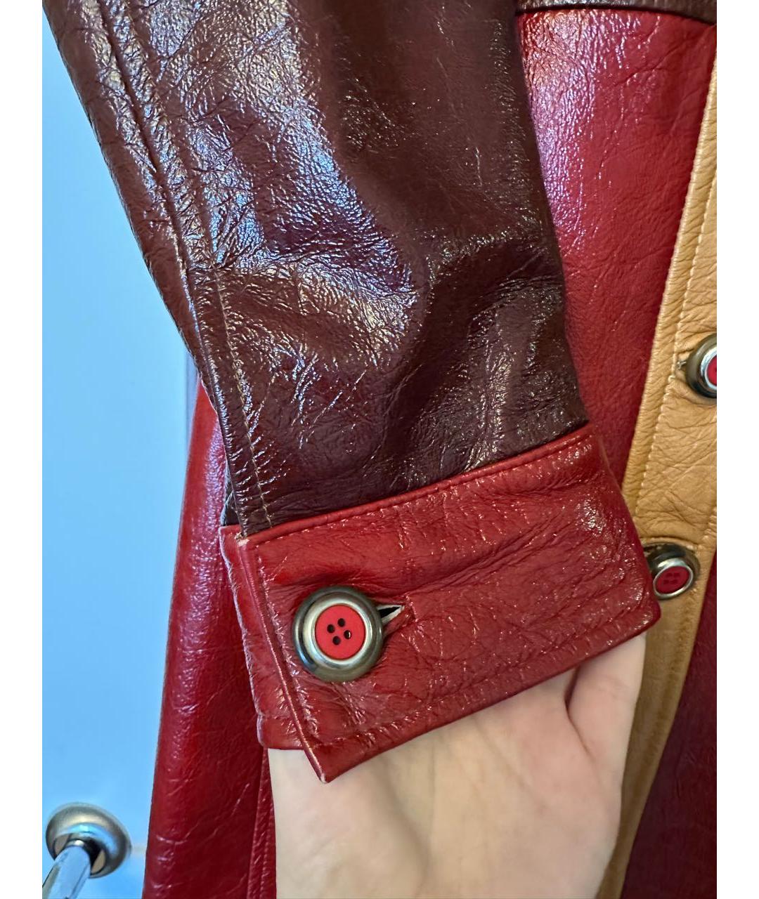 DOLCE&GABBANA Коричневый кожаный тренч/плащ, фото 8