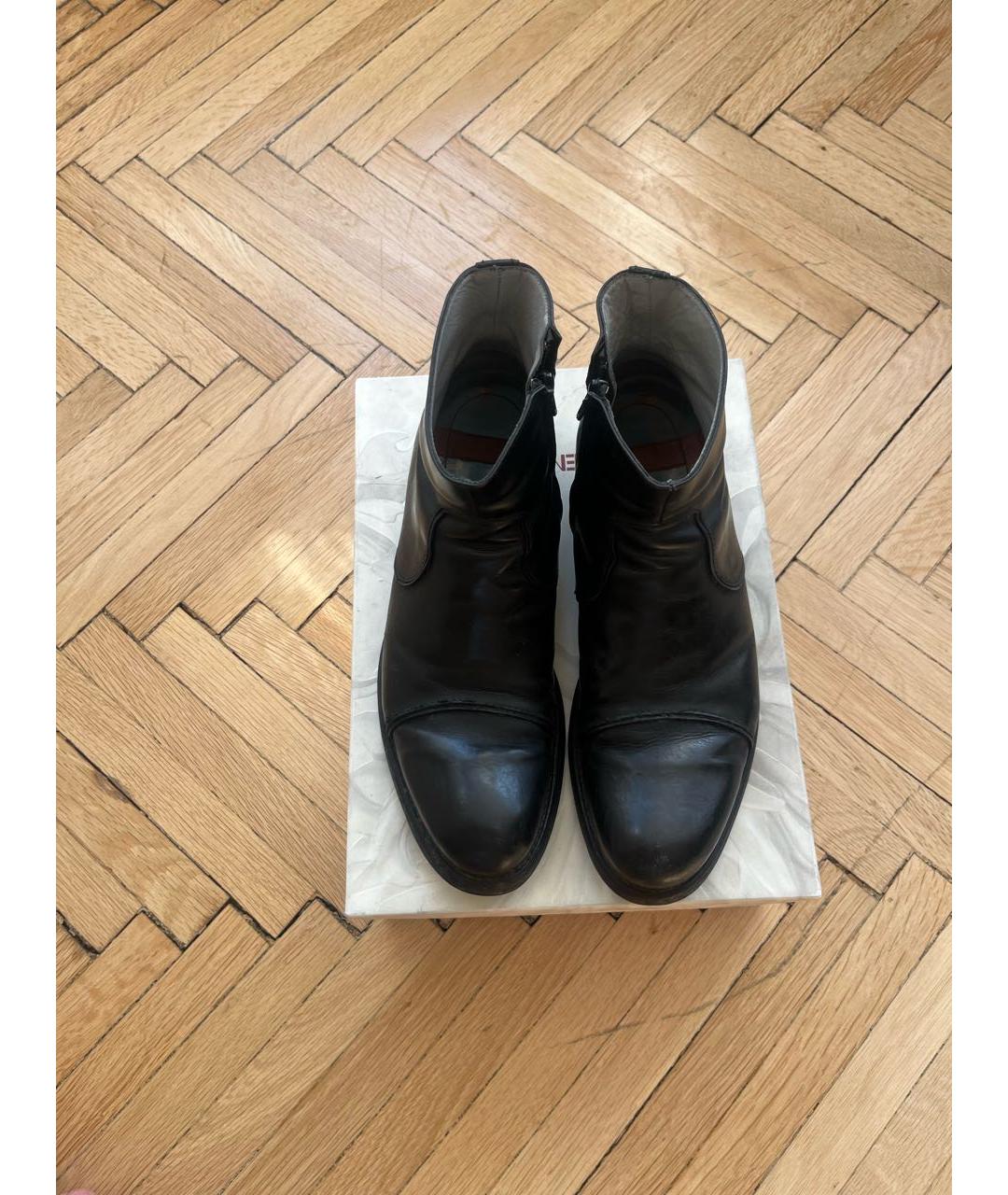 KENZO Черные кожаные высокие ботинки, фото 3