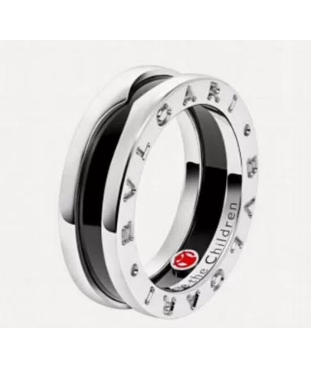 BVLGARI Черное серебряное кольцо, фото 4