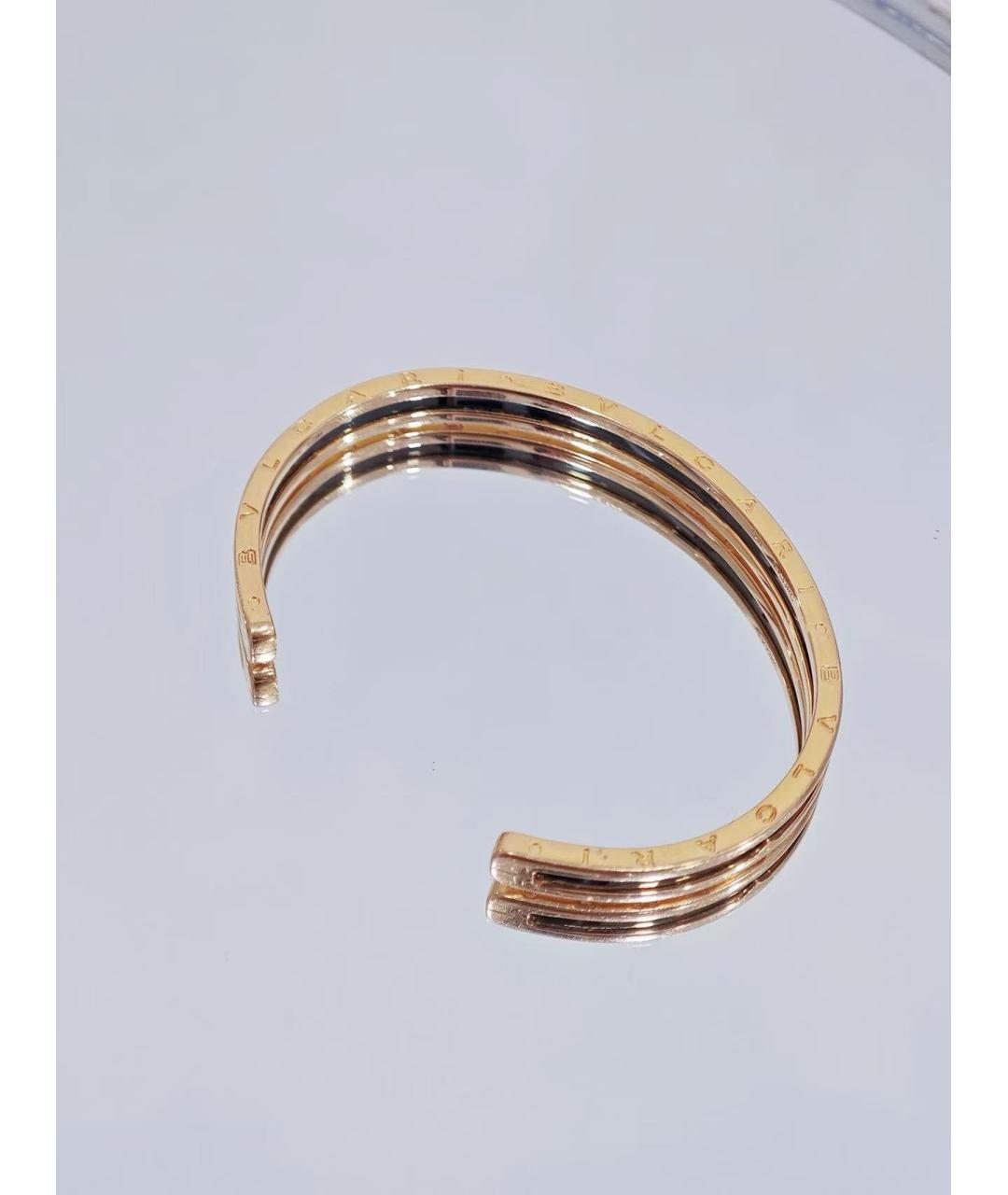 BVLGARI Черный браслет из розового золота, фото 3