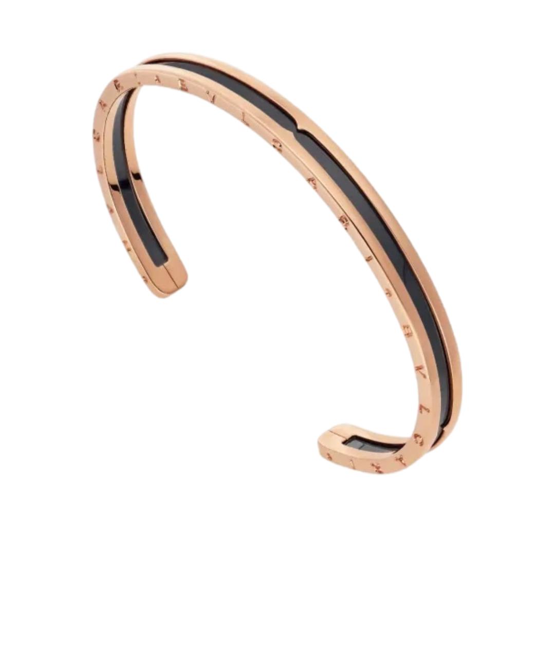 BVLGARI Черный браслет из розового золота, фото 7