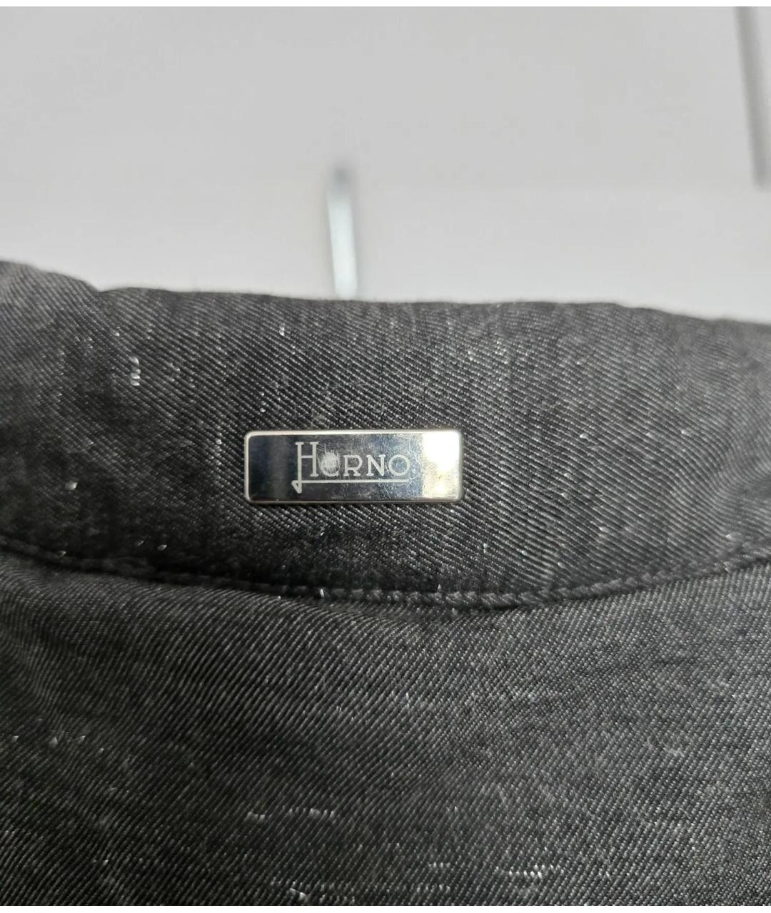 HERNO Серебрянный вискозный пуховик, фото 6