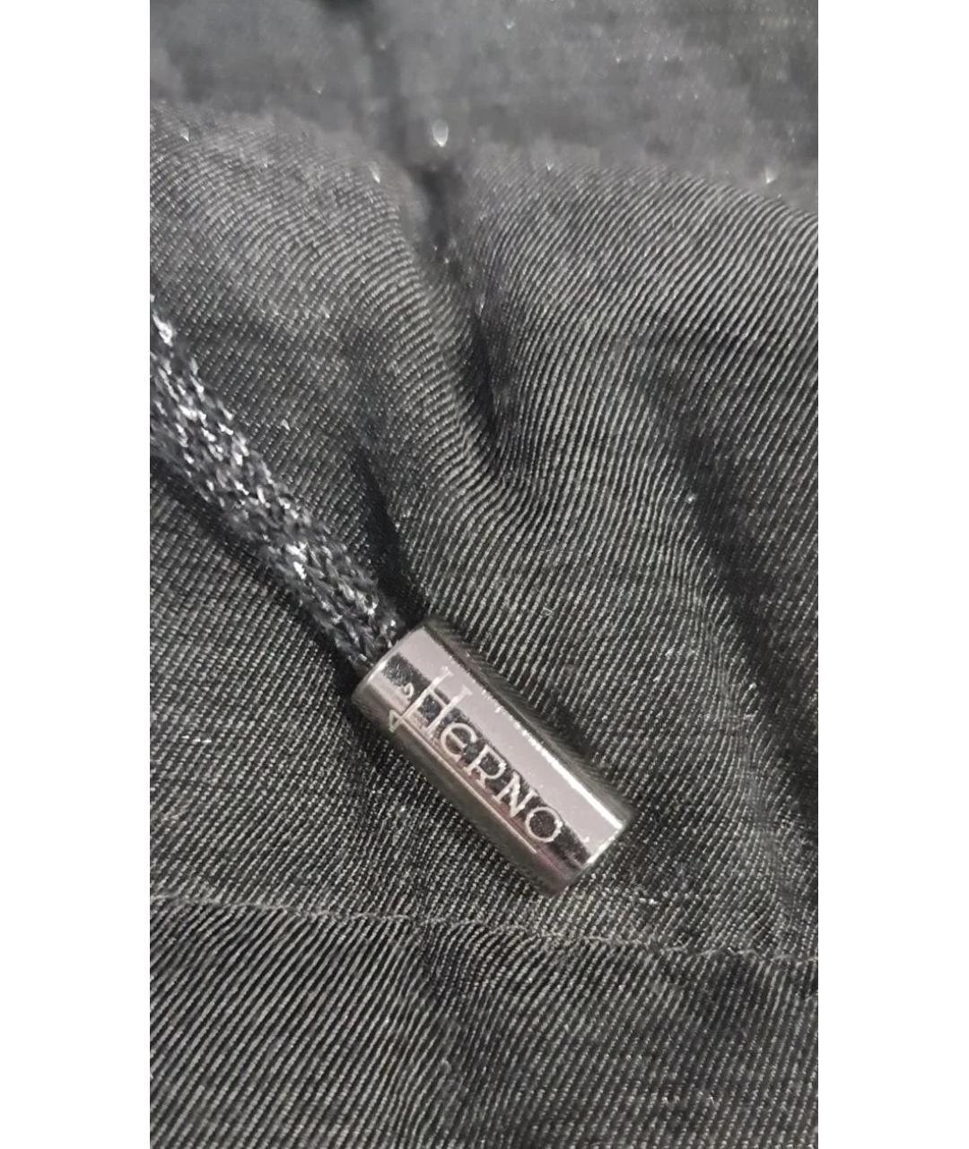HERNO Серебрянный вискозный пуховик, фото 7
