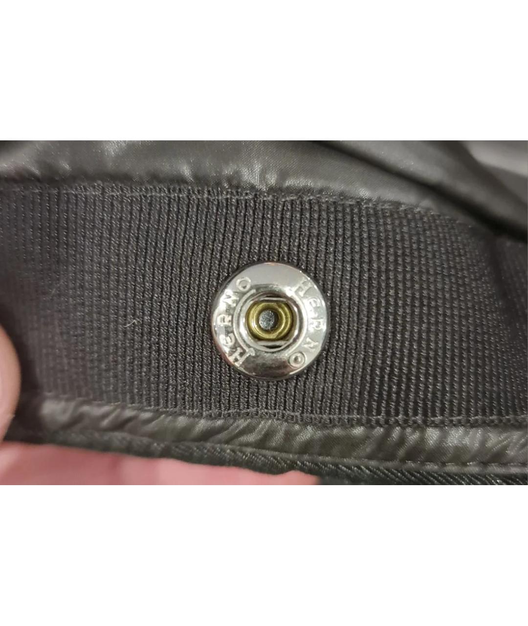 HERNO Серебрянный вискозный пуховик, фото 8