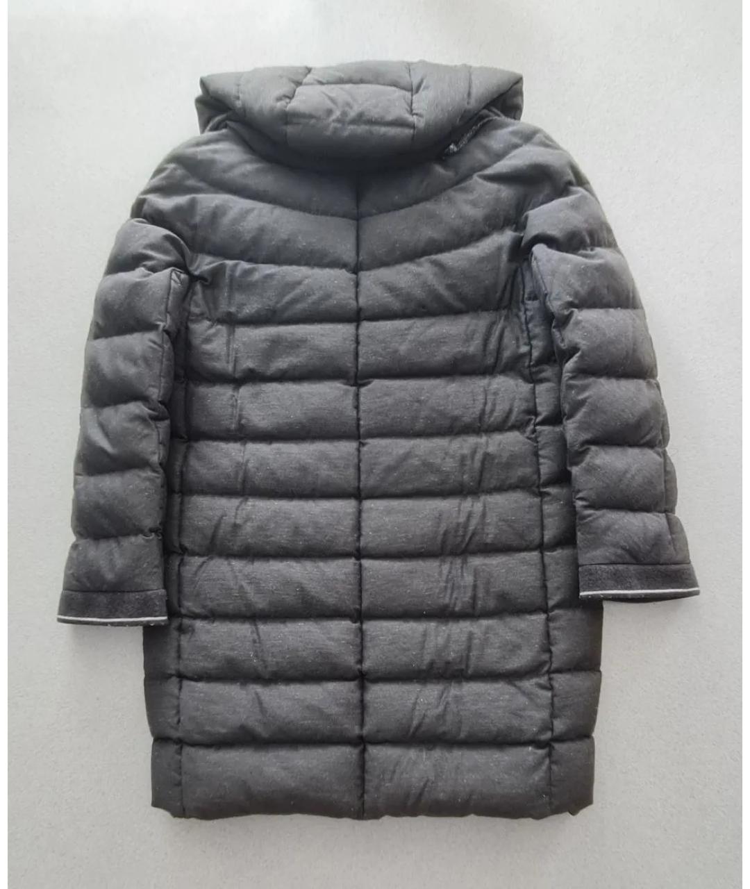 HERNO Серебрянный вискозный пуховик, фото 2