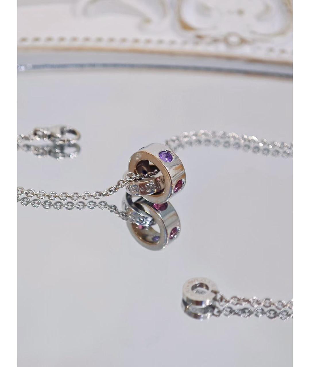 BVLGARI Серебряная подвеска из белого золота, фото 5