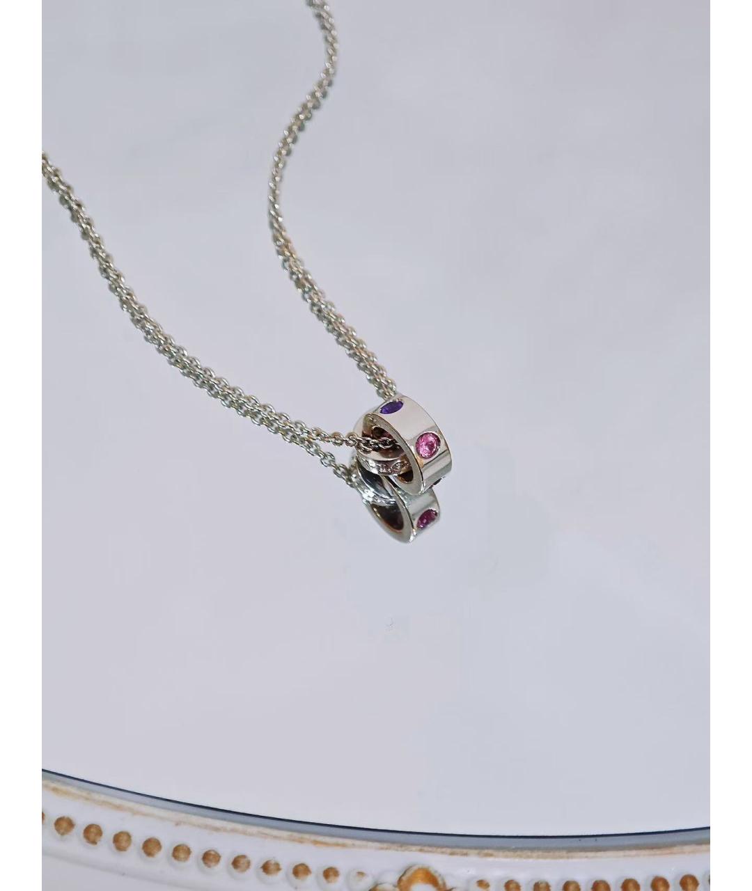 BVLGARI Серебряная подвеска из белого золота, фото 2