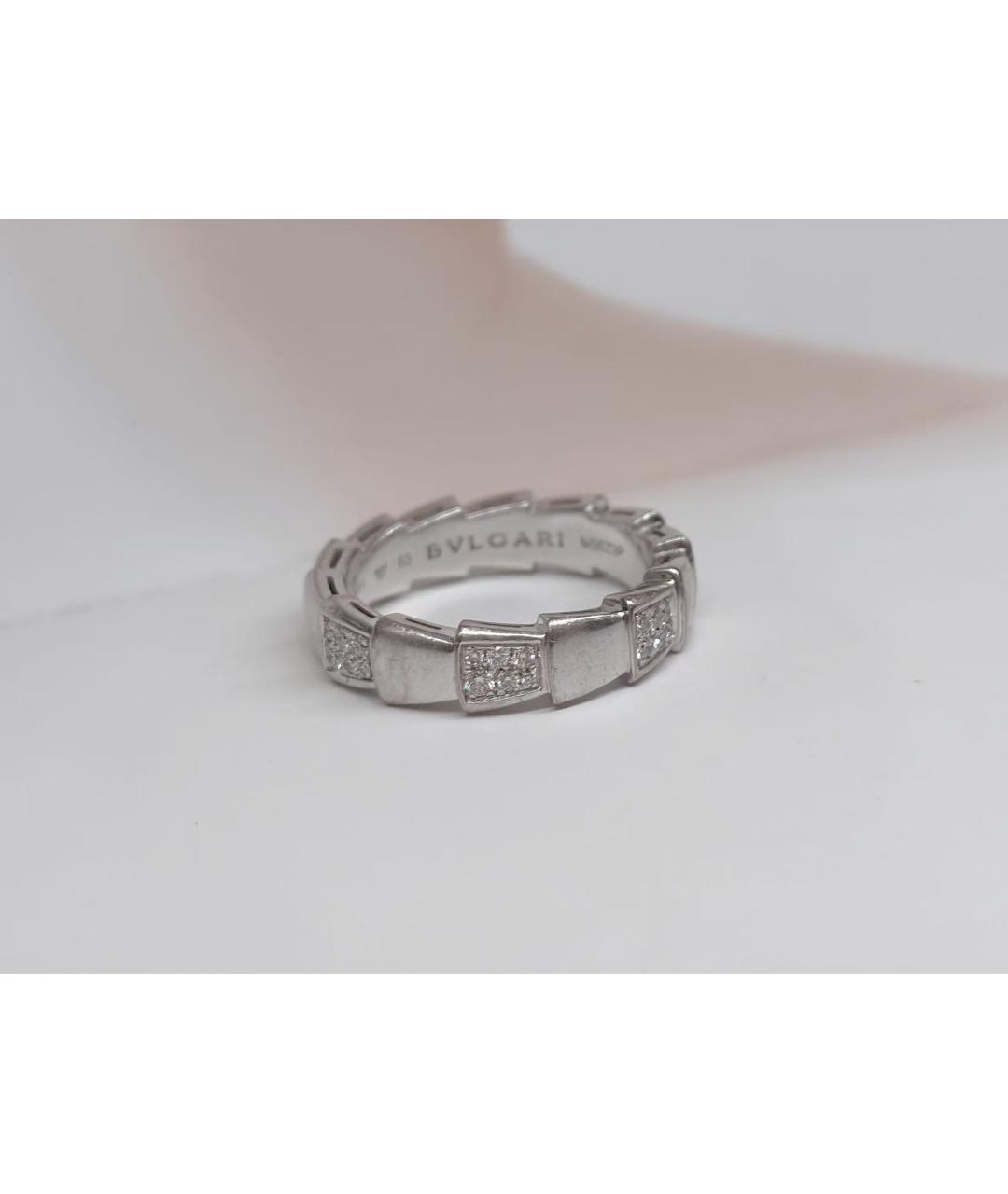 BVLGARI Серебряное кольцо из белого золота, фото 2