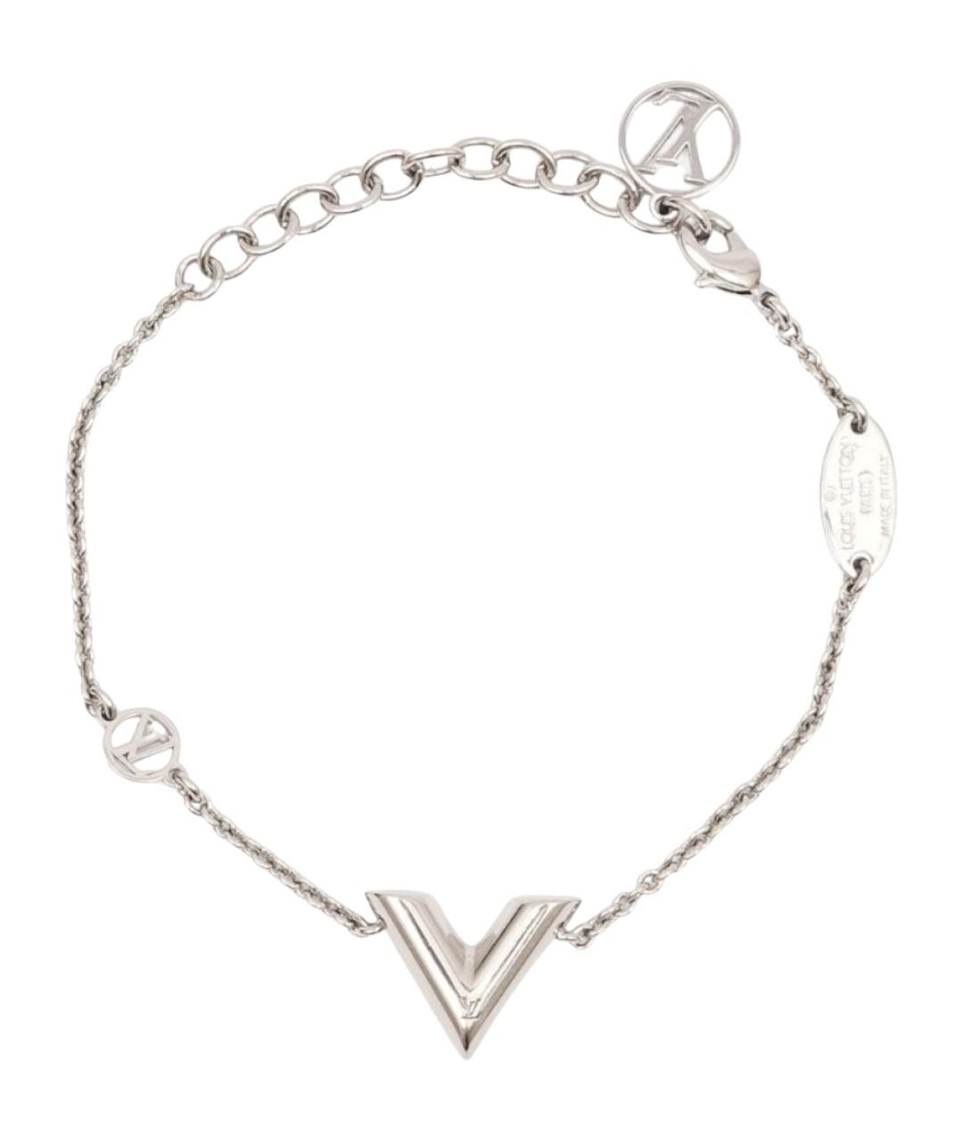 LOUIS VUITTON Серебрянный металлический браслет, фото 1
