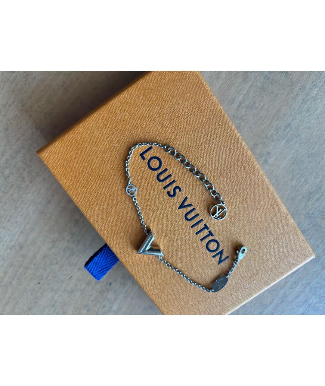LOUIS VUITTON Серебрянный металлический браслет, фото 2