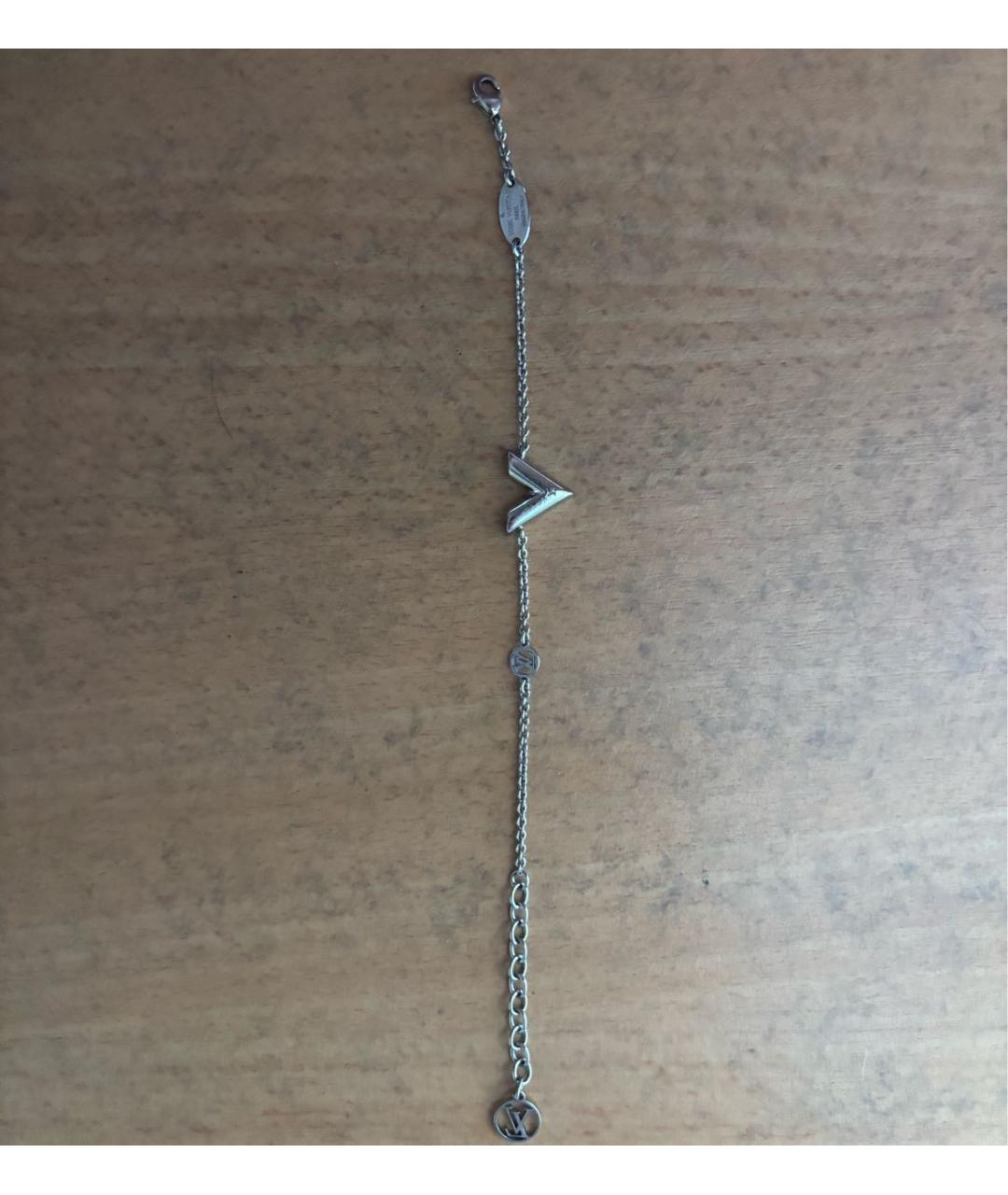 LOUIS VUITTON Серебрянный металлический браслет, фото 4