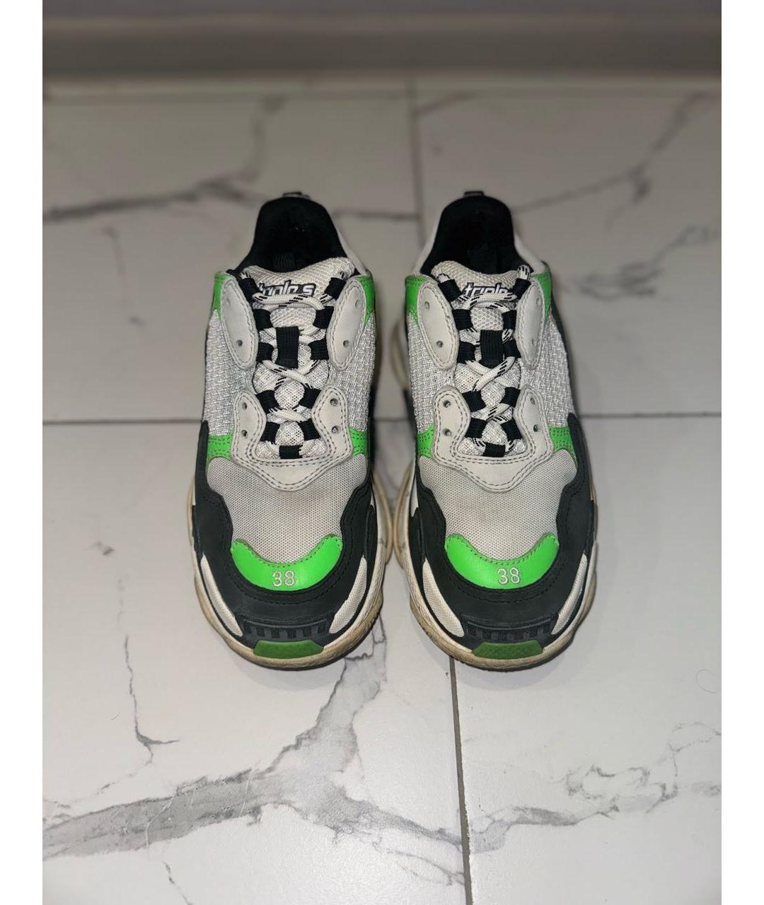 BALENCIAGA Зеленые кроссовки, фото 3