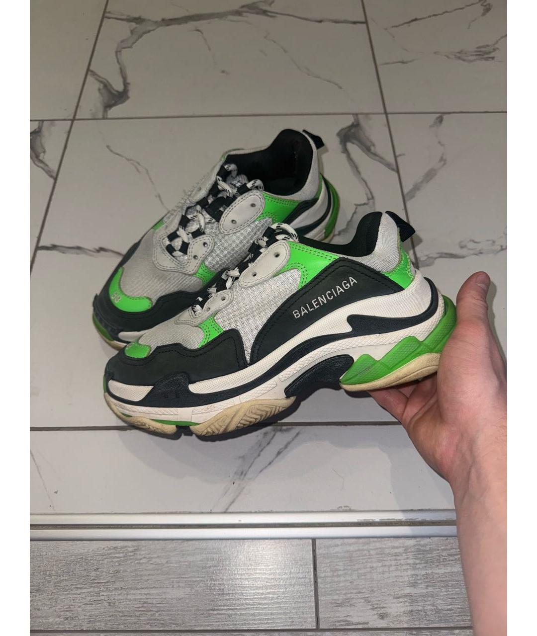 BALENCIAGA Зеленые кроссовки, фото 2