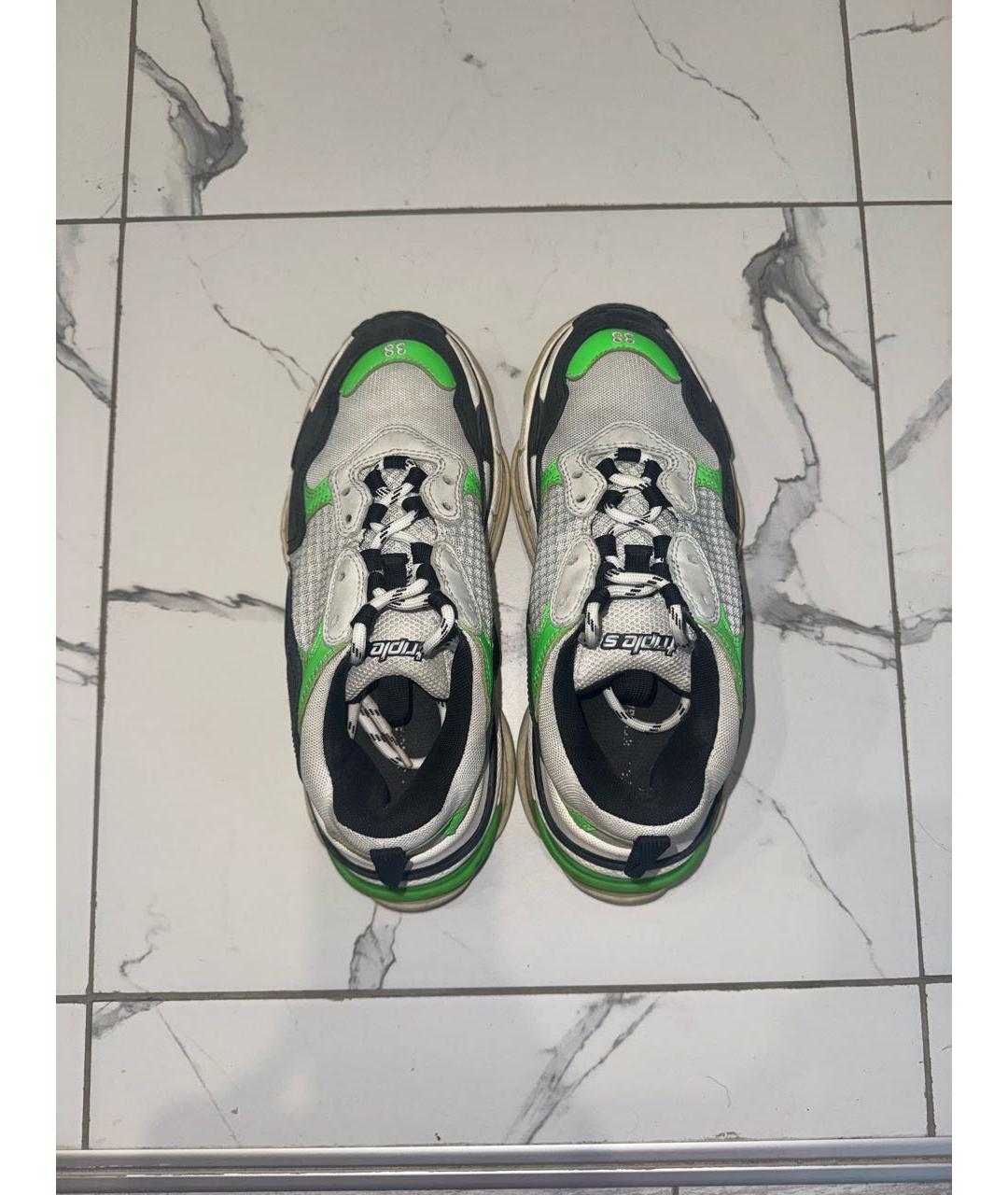 BALENCIAGA Зеленые кроссовки, фото 4