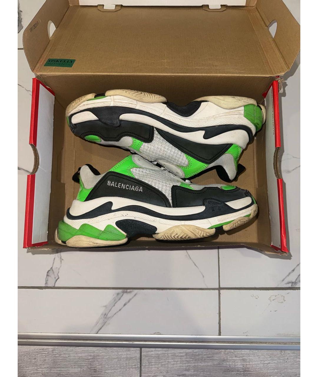 BALENCIAGA Зеленые кроссовки, фото 9