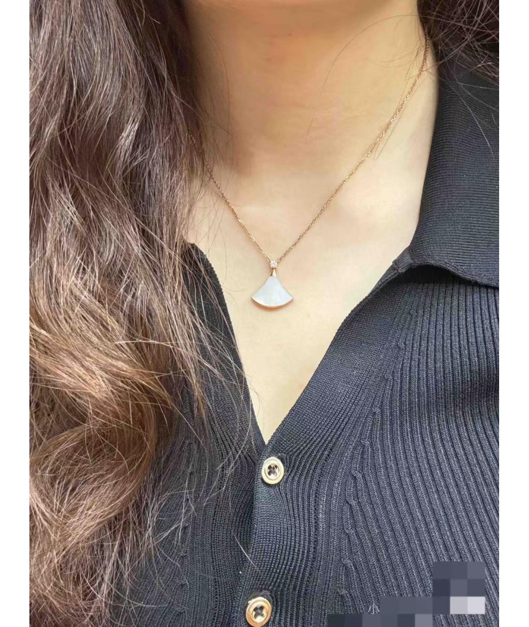 BVLGARI Золотая подвеска из розового золота, фото 3