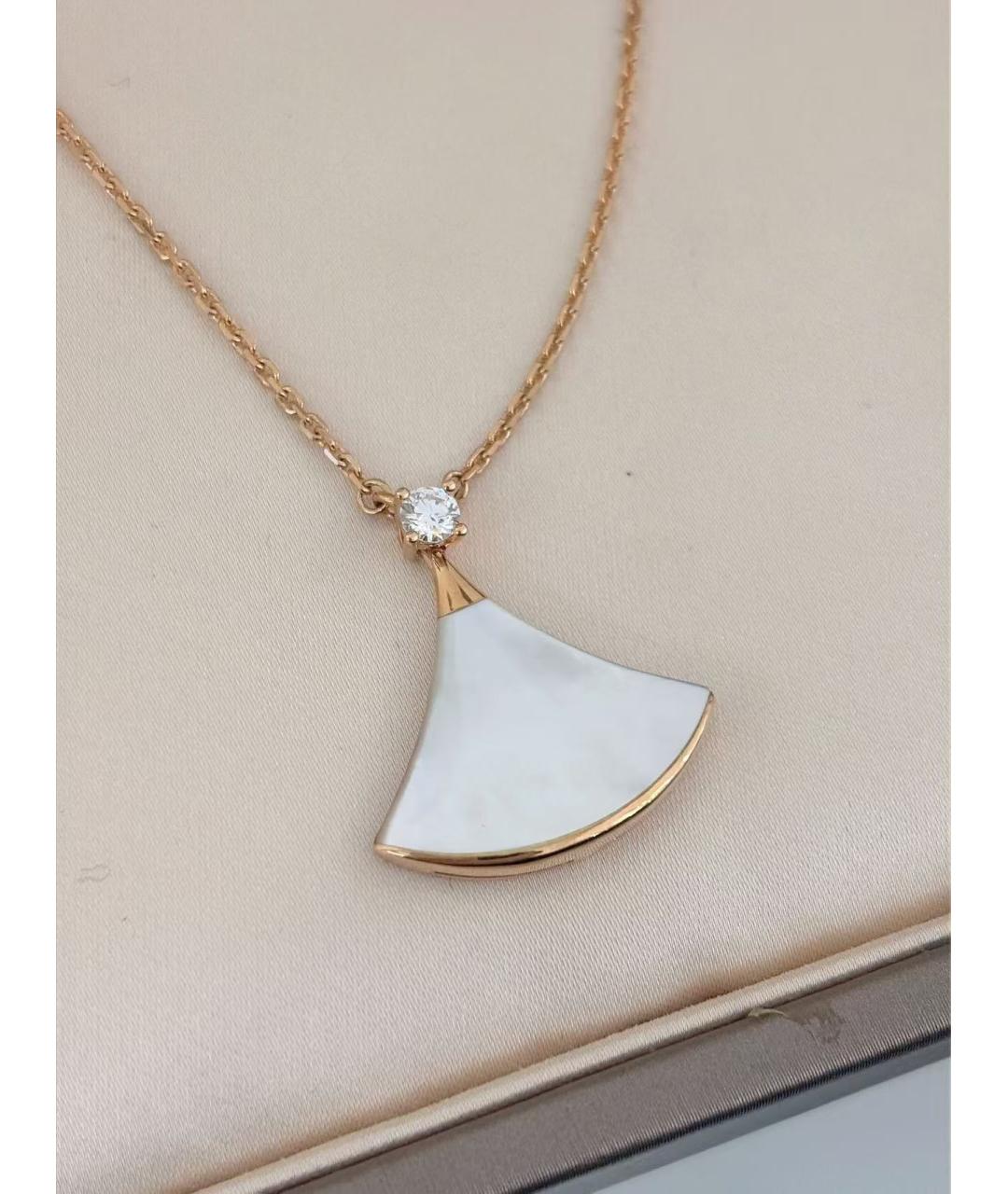 BVLGARI Золотая подвеска из розового золота, фото 4