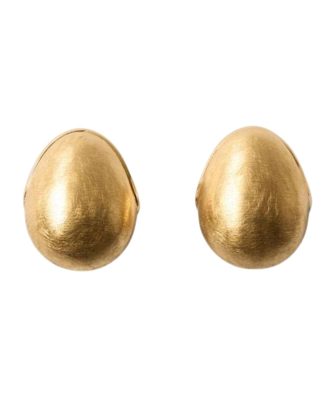 JACQUEMUS Золотые латунные серьги, фото 1