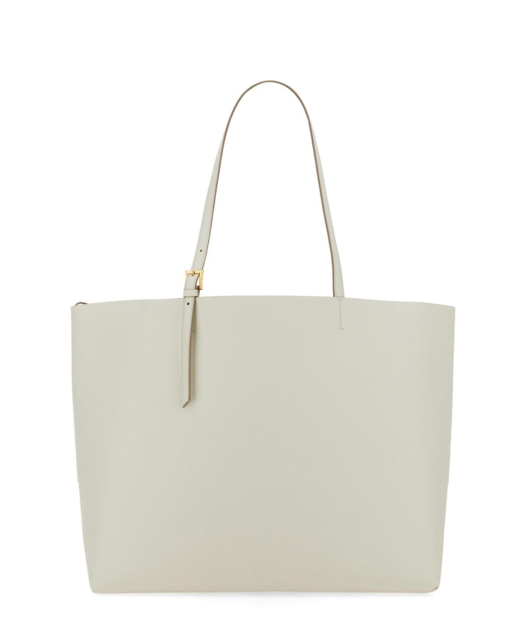 MCM Белая кожаная сумка тоут, фото 3