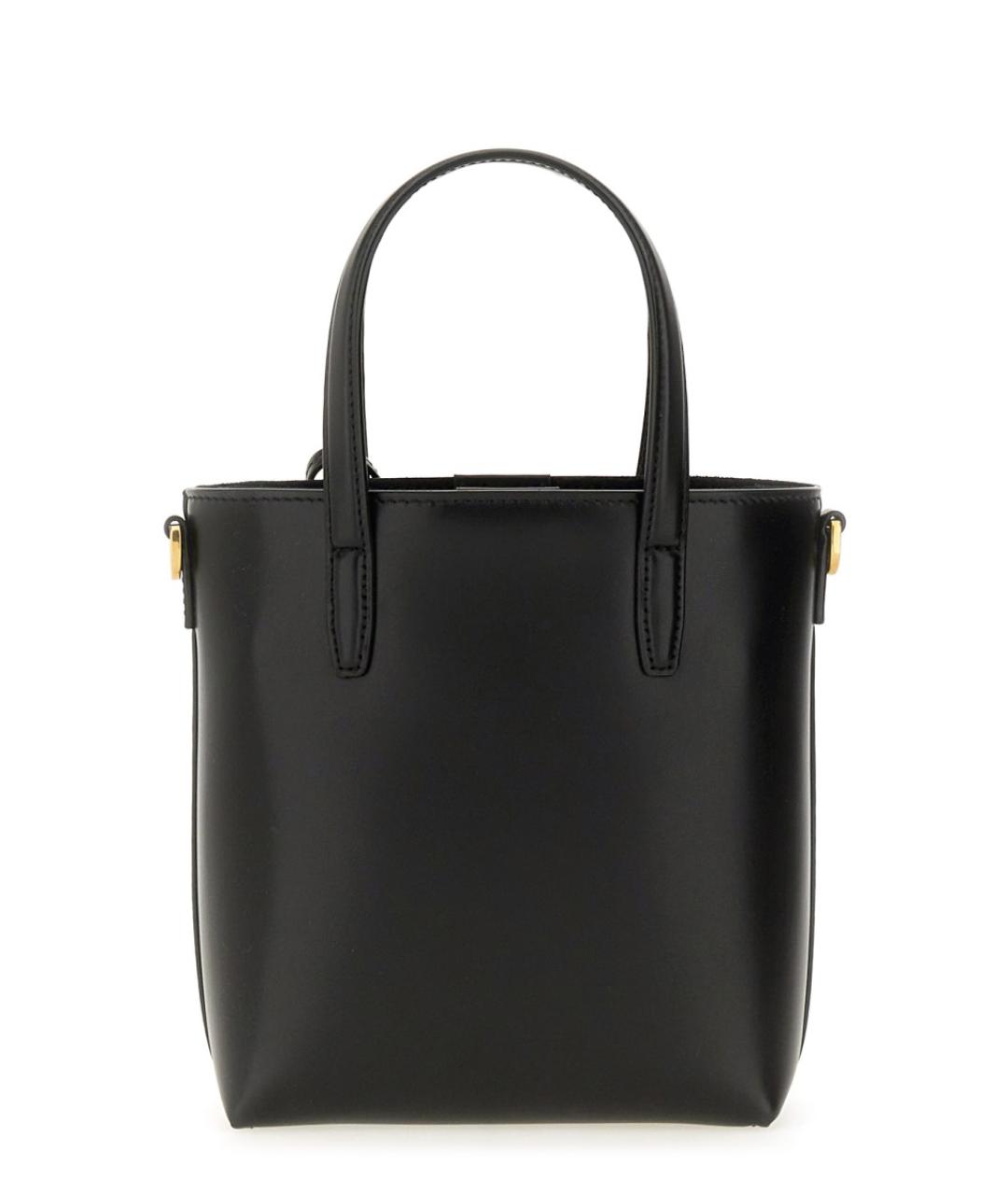 SAINT LAURENT Черная кожаная сумка через плечо, фото 4