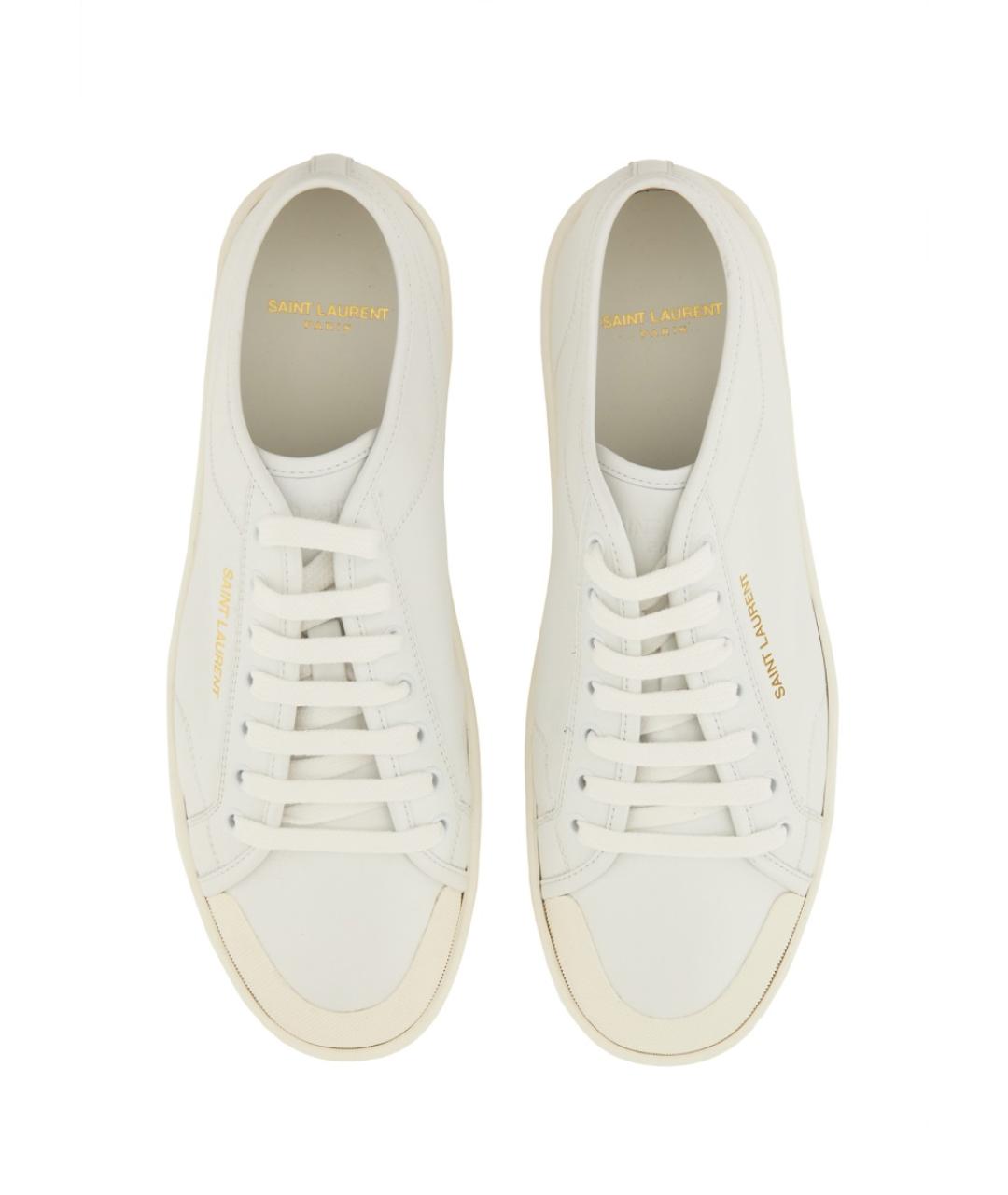 SAINT LAURENT Белые низкие кроссовки / кеды, фото 6