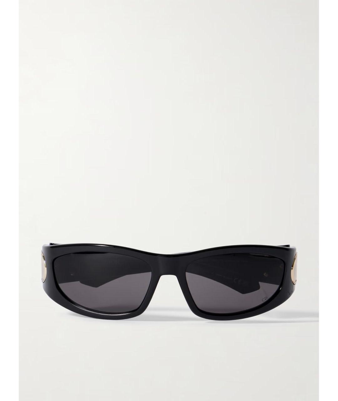 CHRISTIAN DIOR Черные пластиковые солнцезащитные очки, фото 5