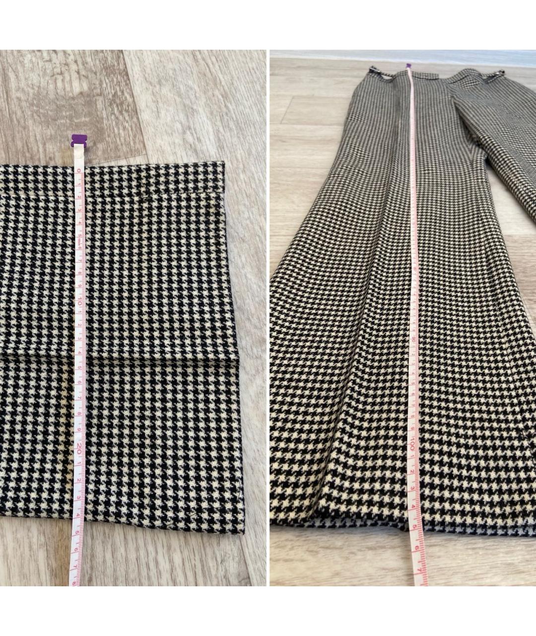 GABRIELA HEARST Черные шерстяные брюки широкие, фото 8