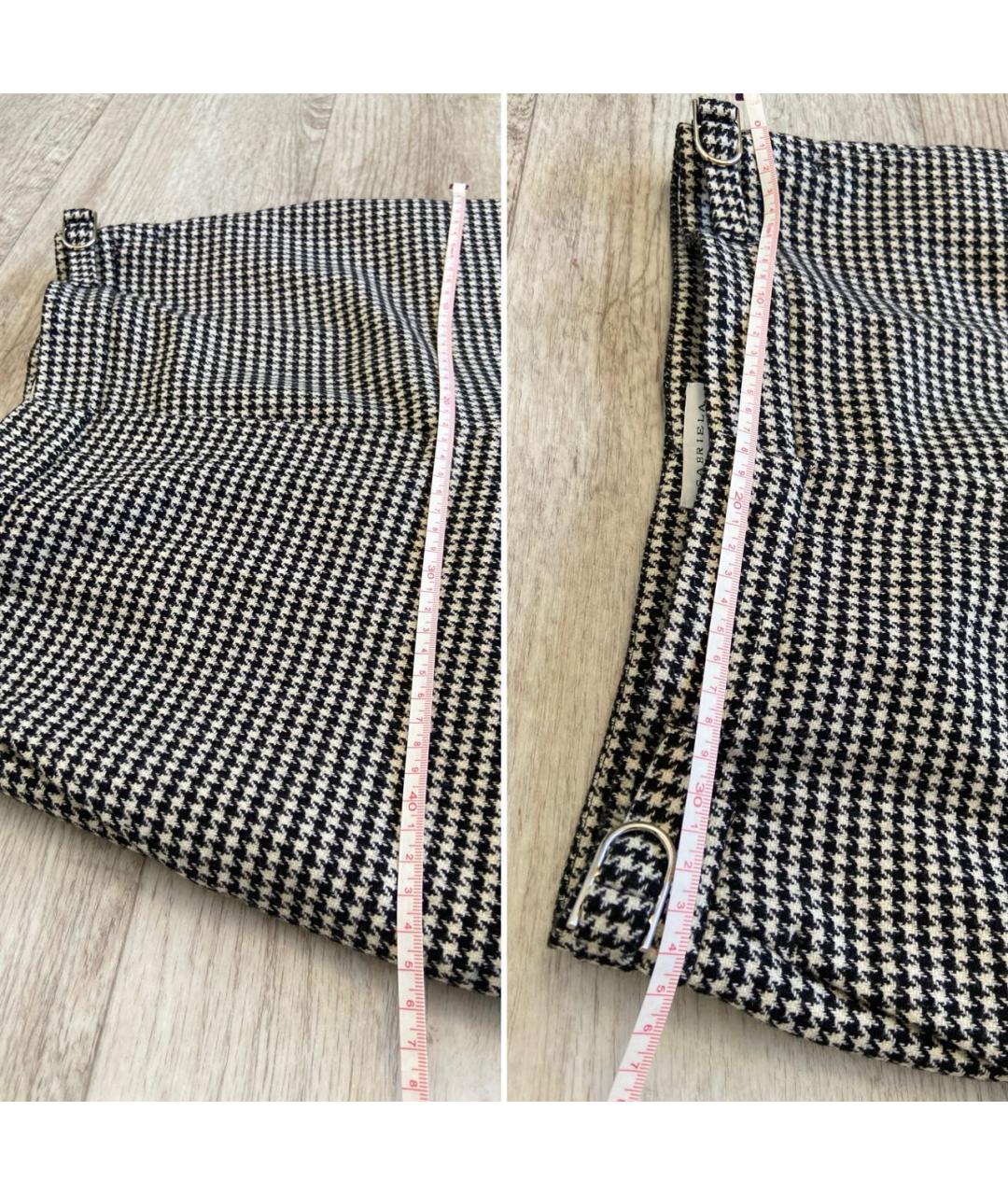 GABRIELA HEARST Черные шерстяные брюки широкие, фото 4