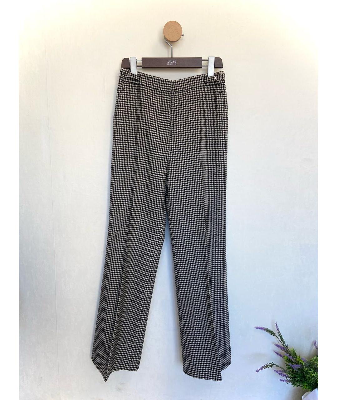 GABRIELA HEARST Черные шерстяные брюки широкие, фото 9