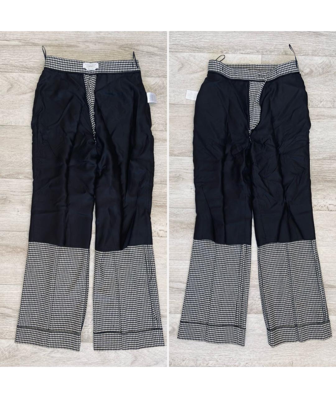 GABRIELA HEARST Черные шерстяные брюки широкие, фото 6