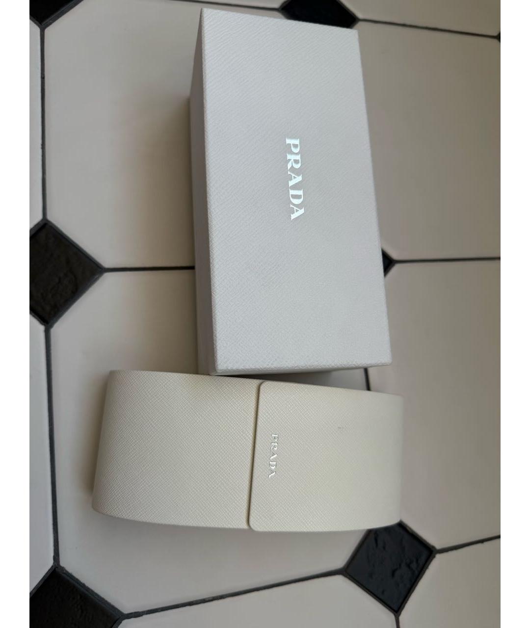 PRADA Коричневые пластиковые солнцезащитные очки, фото 4