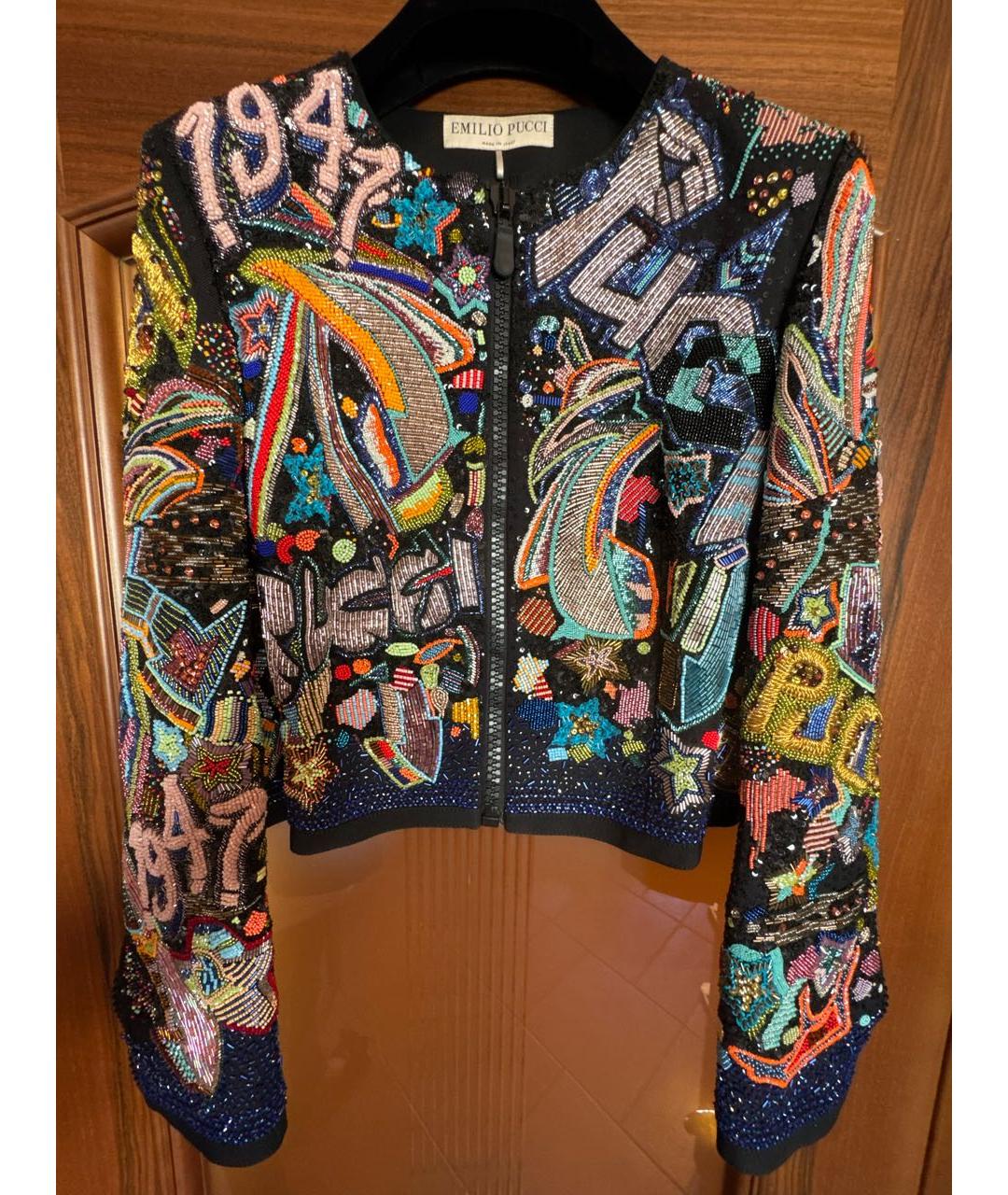 EMILIO PUCCI Мульти льняная куртка, фото 7