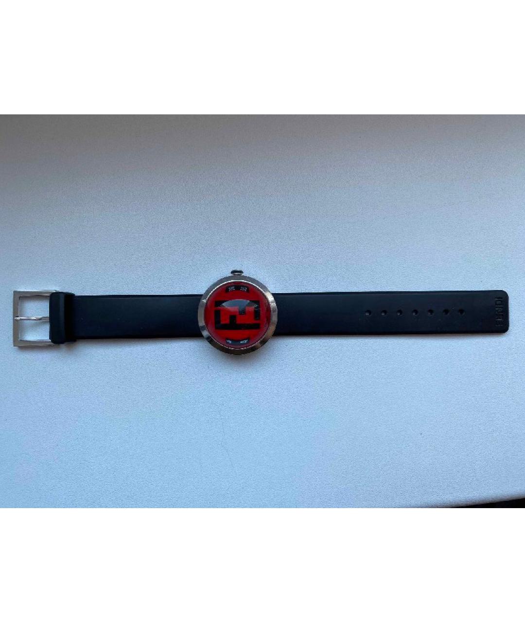 FENDI Бордовые стальные часы, фото 4