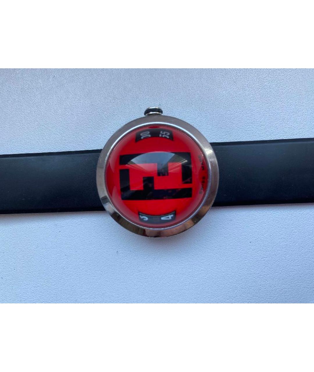 FENDI Бордовые стальные часы, фото 3