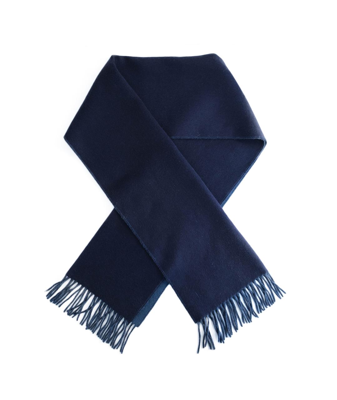 HERMES Темно-синий кашемировый шарф, фото 5