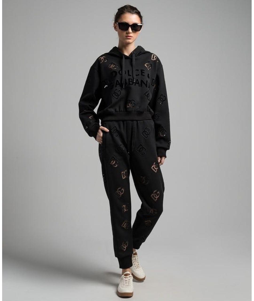 DOLCE&GABBANA Черный спортивные костюмы, фото 4